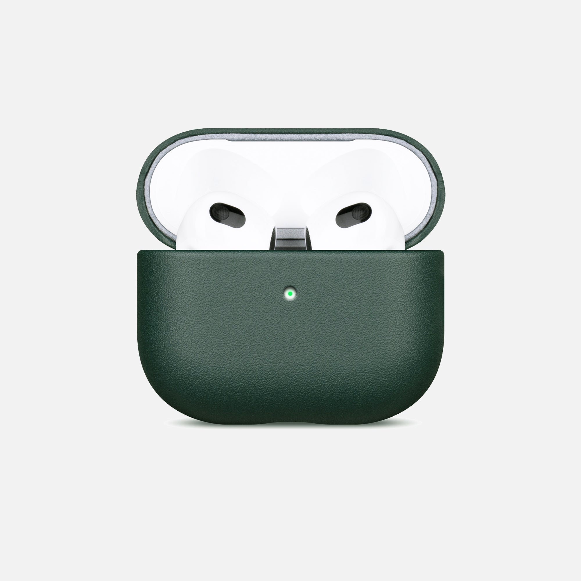 Forest Green Leather Case for AirPods Pro 3