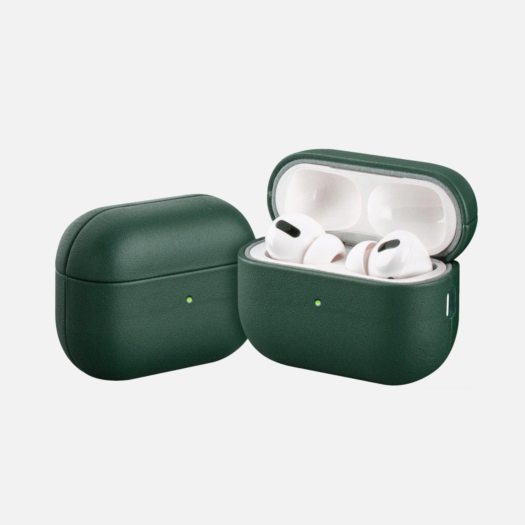Forest Green Leather Case for AirPods Pro 3