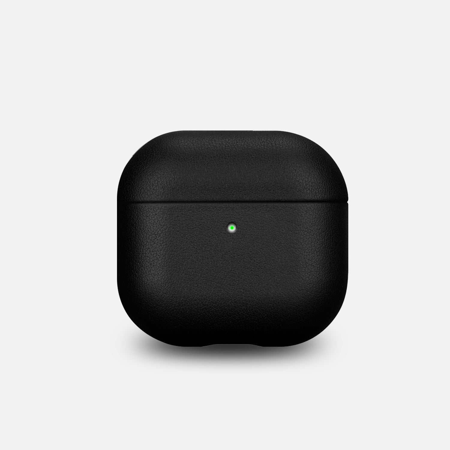 Black Genuine Leather Case for AirPods 4