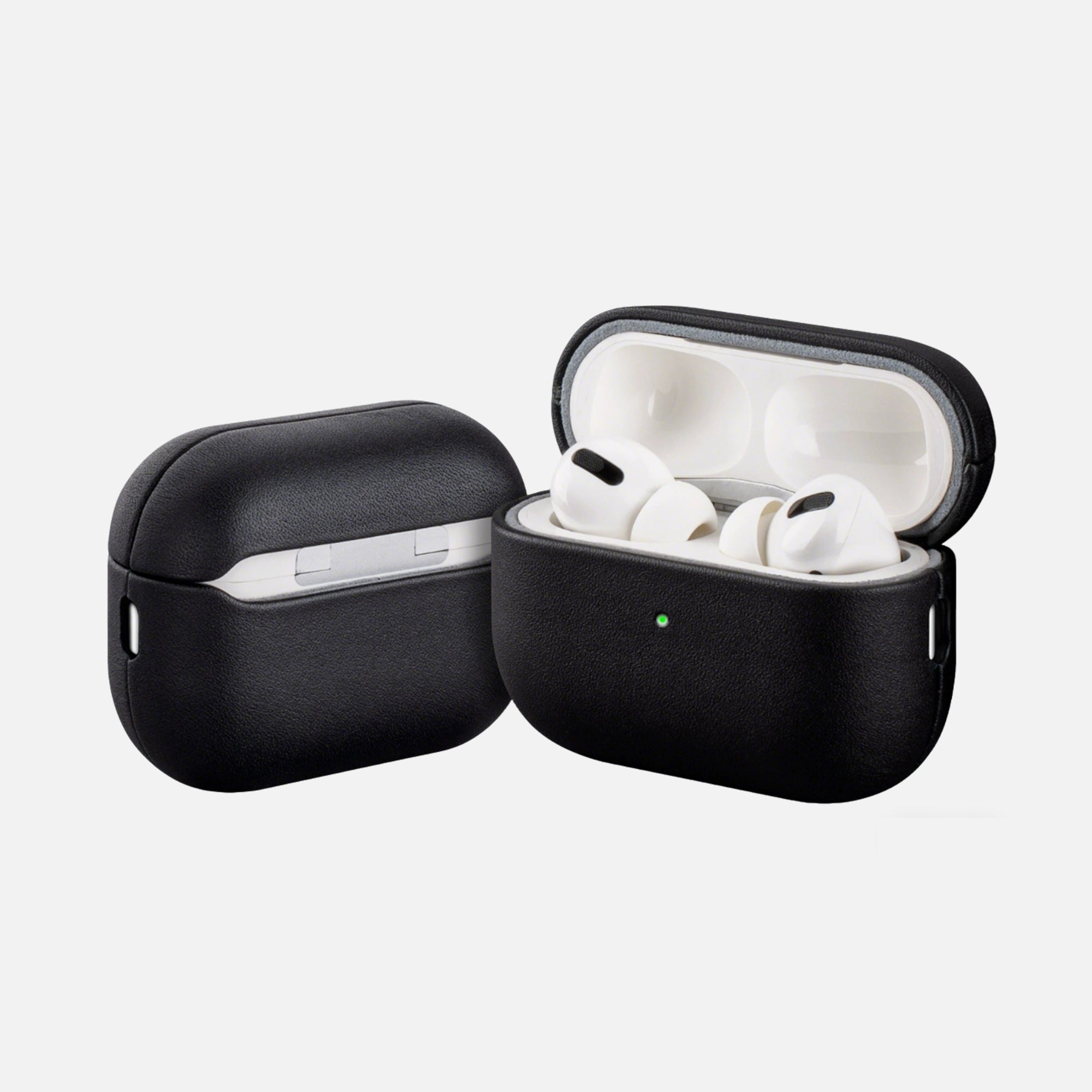 Modern Black Leather Case for AirPods Pro 2 & Pro 3