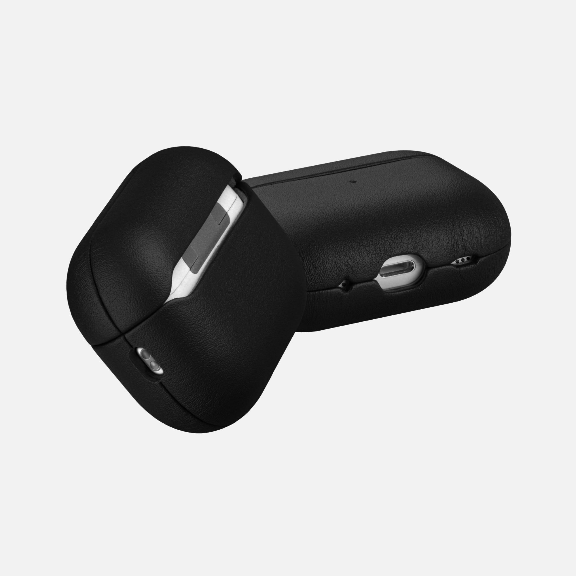 Modern Black Leather Case for AirPods Pro 2 & Pro 3