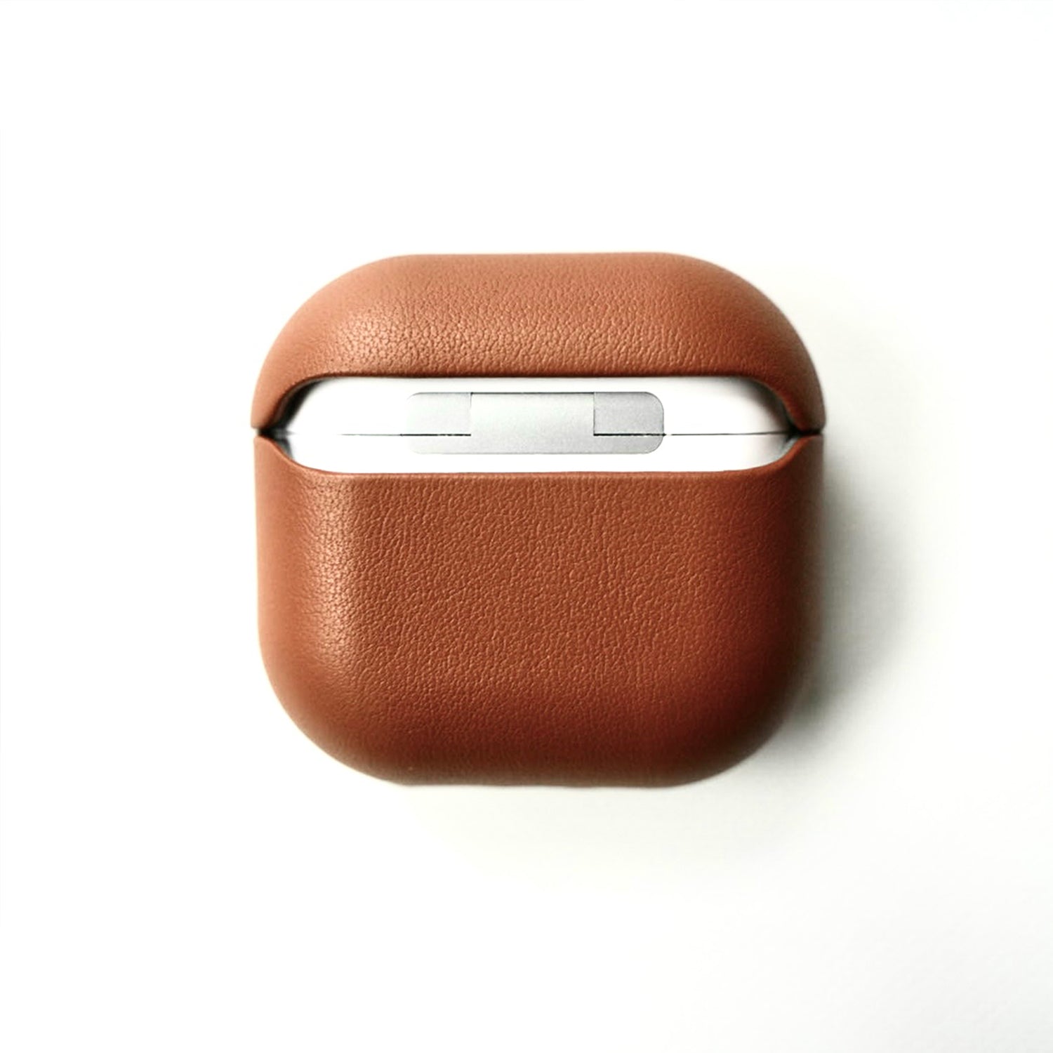 Classic Brown Genuine Leather Case for AirPods 4