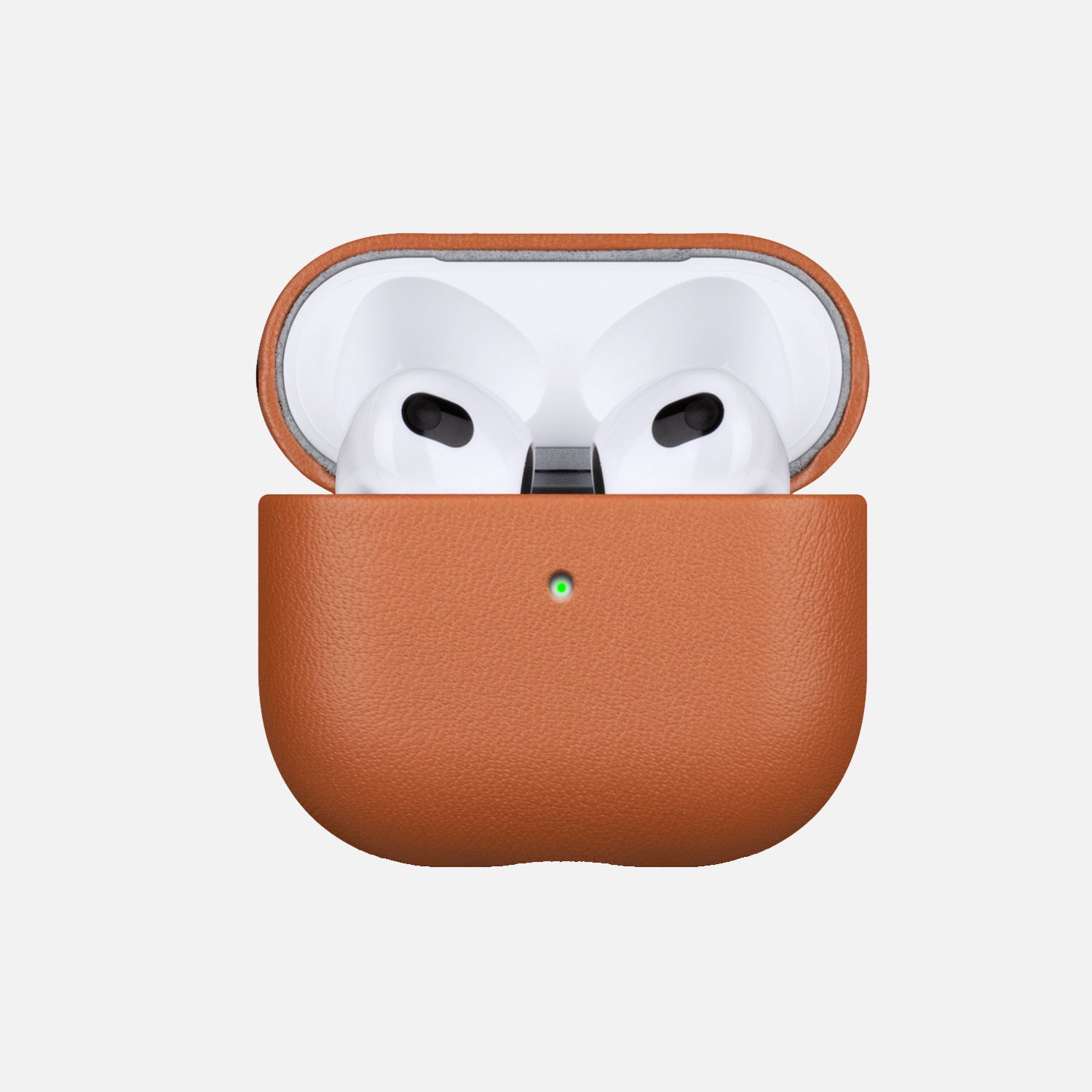 Classic Brown Genuine Leather Case for AirPods 4